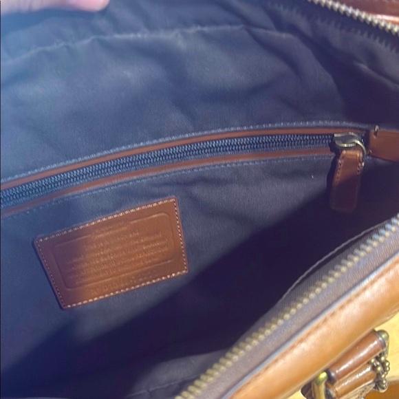 Coach BMK Commuter Leather Briefcase Shoulder Bag Computer - Picture 6 of 16